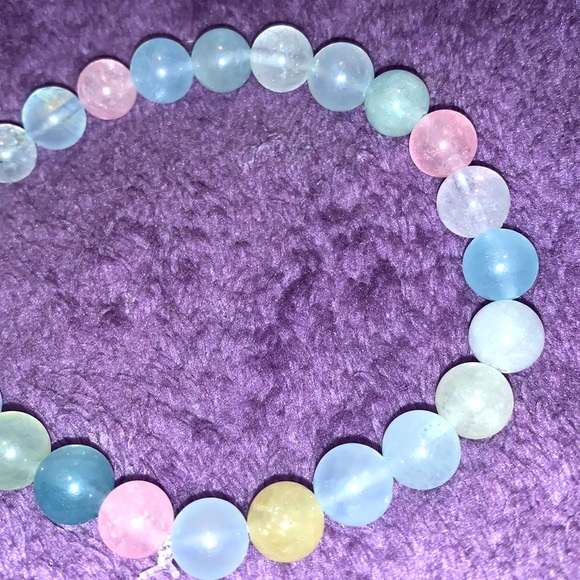 🪬2/$20🪬New 8mm Nat Morganite Stretch Bracelet (Fits a Larger Wrist 7.5-9”) - Picture 6 of 16